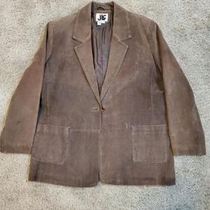 Brown leather jacket